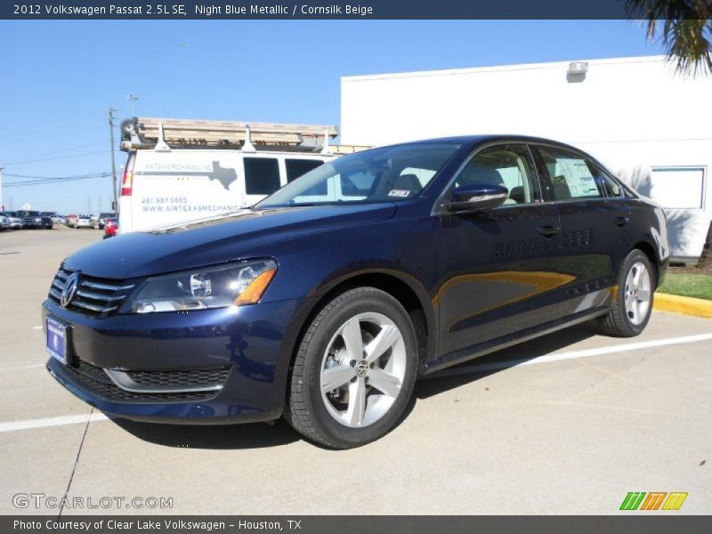 Night Blue Metallic / Cornsilk Beige 2012 Volkswagen Passat 2.5L SE