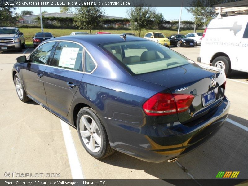 Night Blue Metallic / Cornsilk Beige 2012 Volkswagen Passat 2.5L SE