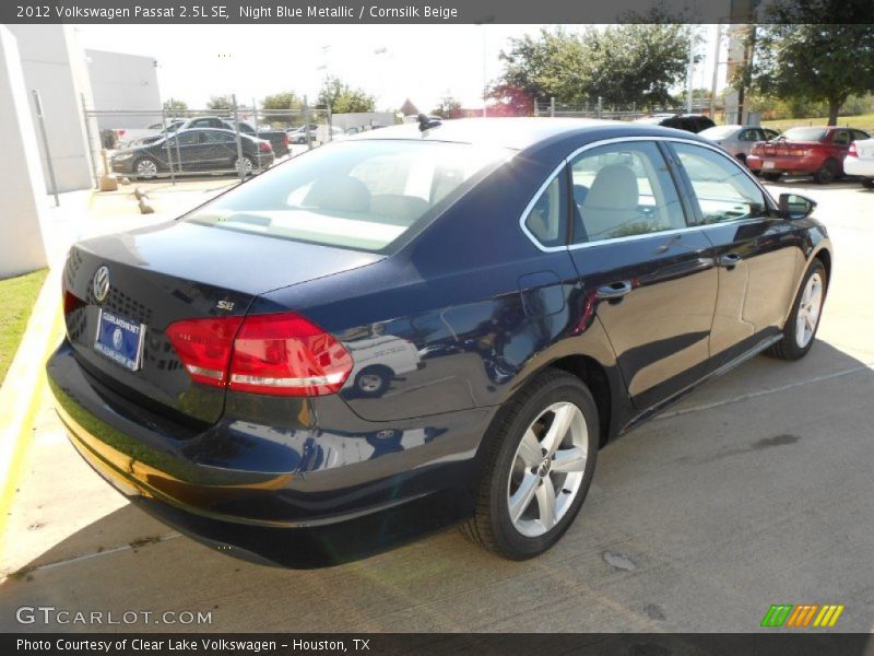 Night Blue Metallic / Cornsilk Beige 2012 Volkswagen Passat 2.5L SE