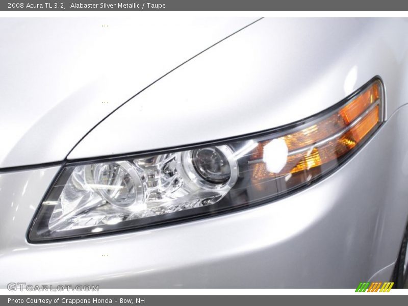 Alabaster Silver Metallic / Taupe 2008 Acura TL 3.2