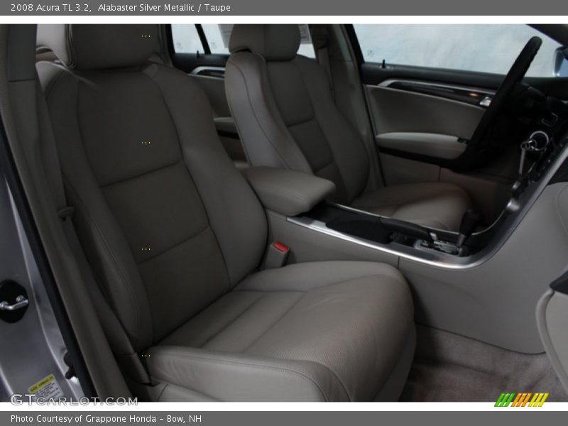Alabaster Silver Metallic / Taupe 2008 Acura TL 3.2