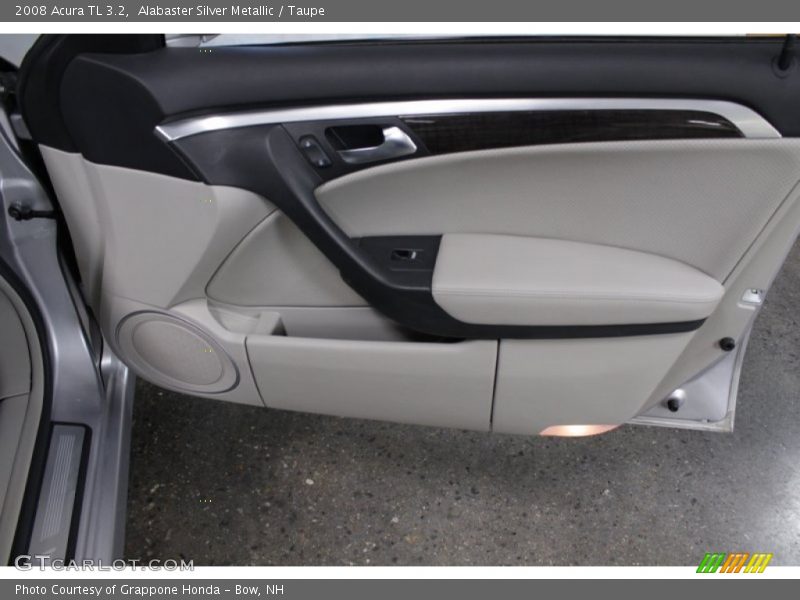 Alabaster Silver Metallic / Taupe 2008 Acura TL 3.2