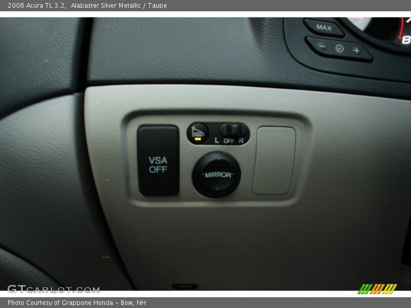 Alabaster Silver Metallic / Taupe 2008 Acura TL 3.2