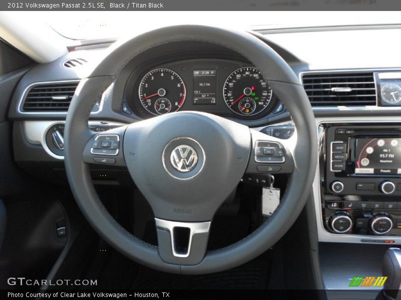 Black / Titan Black 2012 Volkswagen Passat 2.5L SE