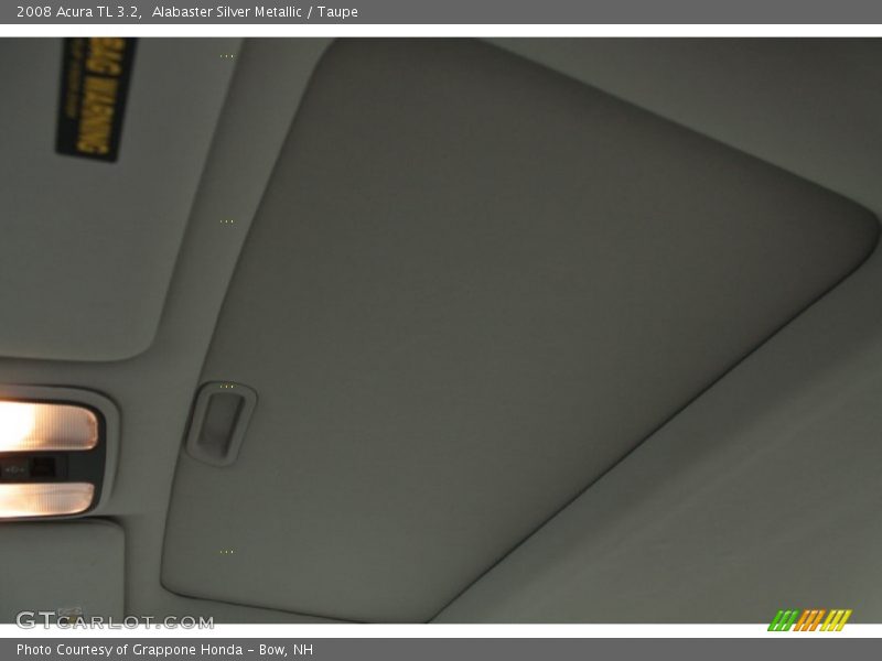 Alabaster Silver Metallic / Taupe 2008 Acura TL 3.2