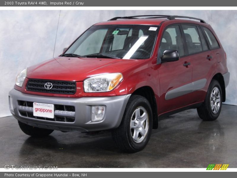 Impulse Red / Gray 2003 Toyota RAV4 4WD