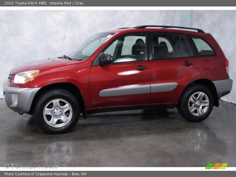 Impulse Red / Gray 2003 Toyota RAV4 4WD