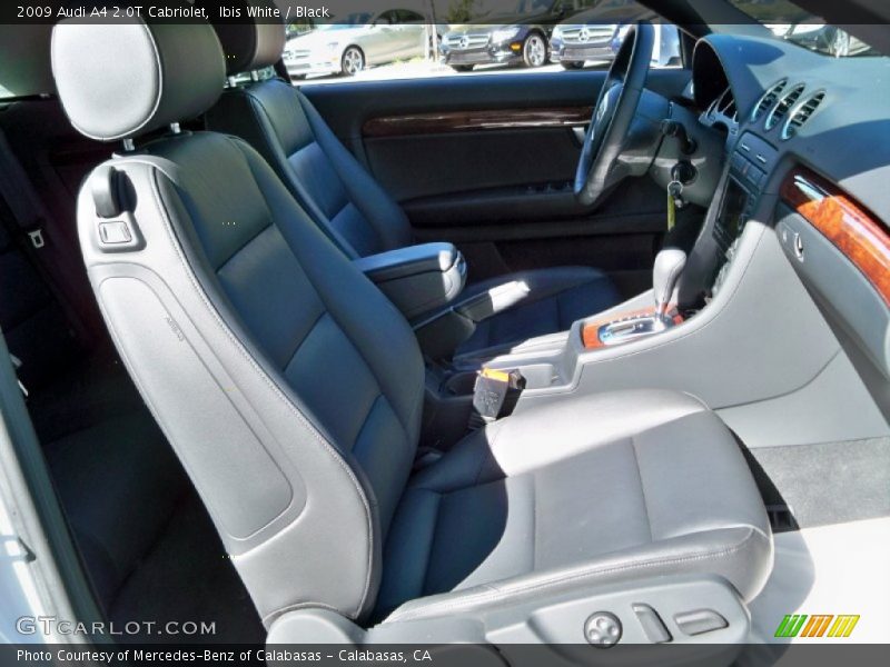 Ibis White / Black 2009 Audi A4 2.0T Cabriolet