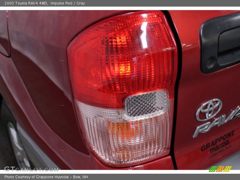 Impulse Red / Gray 2003 Toyota RAV4 4WD