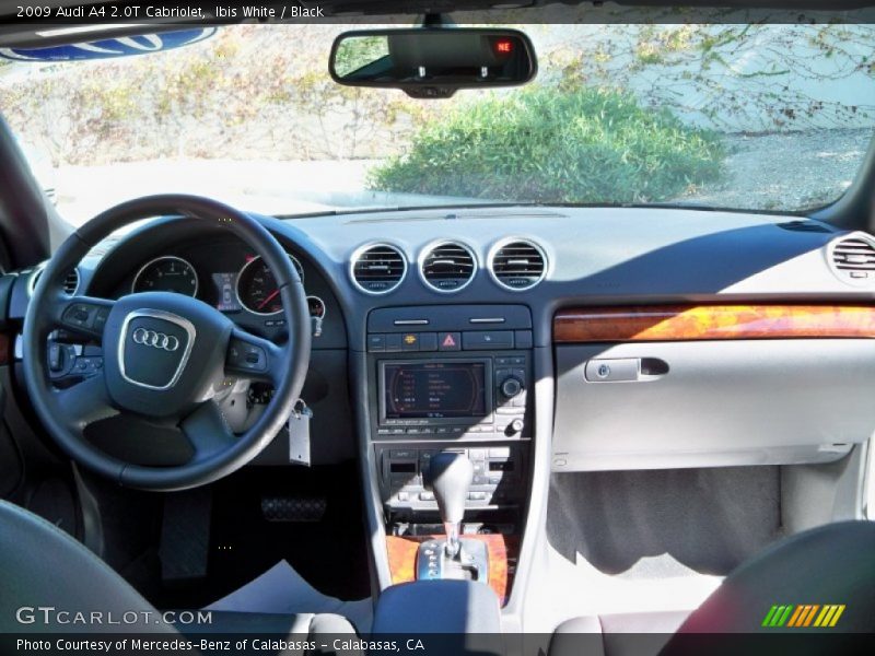 Ibis White / Black 2009 Audi A4 2.0T Cabriolet