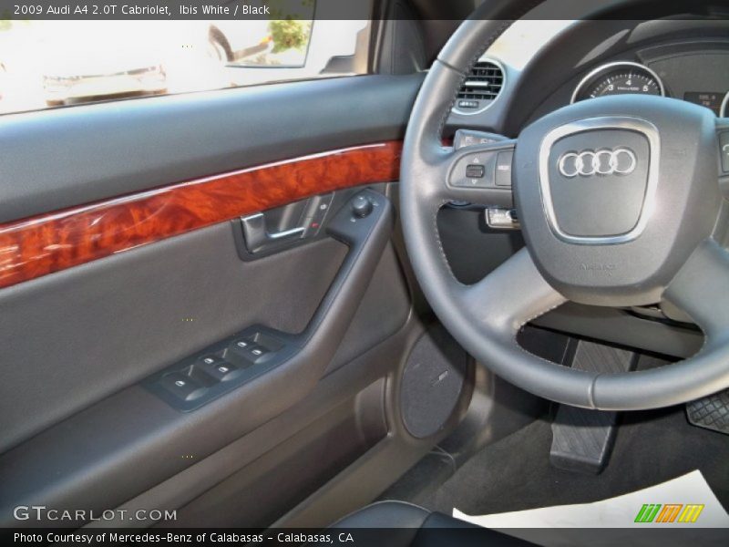 Ibis White / Black 2009 Audi A4 2.0T Cabriolet