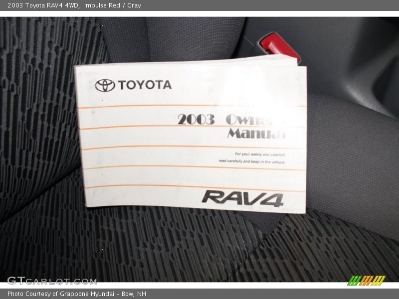 Impulse Red / Gray 2003 Toyota RAV4 4WD