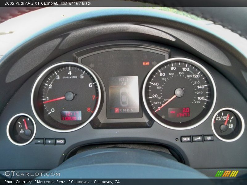  2009 A4 2.0T Cabriolet 2.0T Cabriolet Gauges