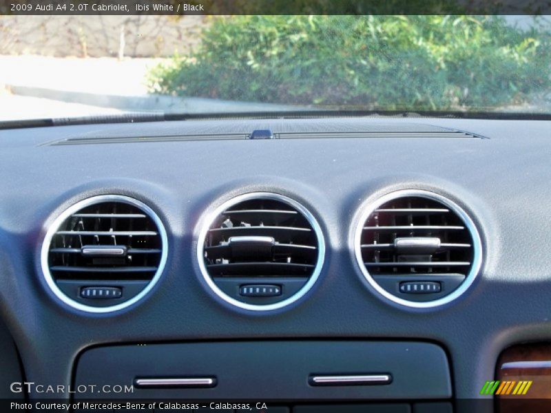 Ibis White / Black 2009 Audi A4 2.0T Cabriolet
