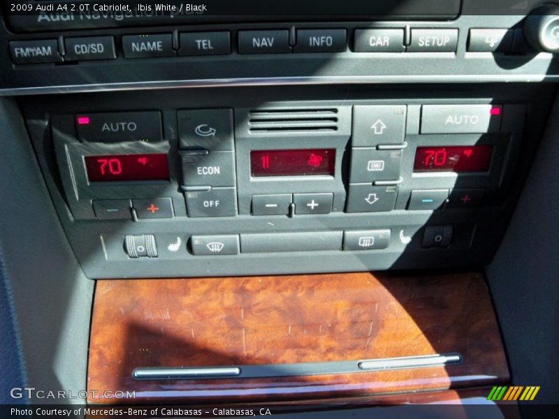 Controls of 2009 A4 2.0T Cabriolet