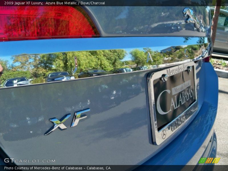 Azure Blue Metallic / Dove/Charcoal 2009 Jaguar XF Luxury