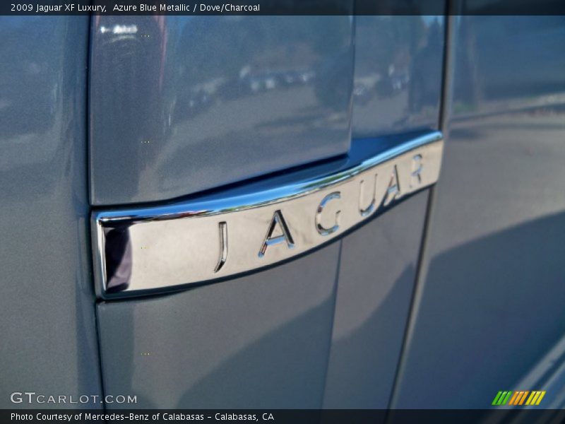 Azure Blue Metallic / Dove/Charcoal 2009 Jaguar XF Luxury