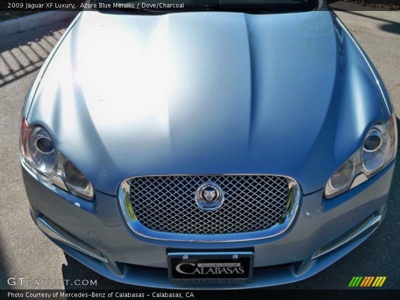 Azure Blue Metallic / Dove/Charcoal 2009 Jaguar XF Luxury