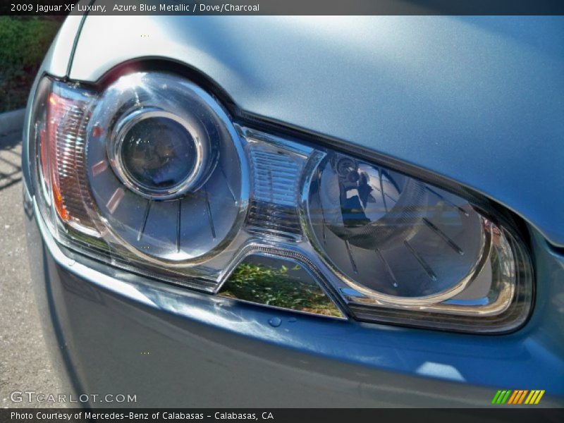 Azure Blue Metallic / Dove/Charcoal 2009 Jaguar XF Luxury