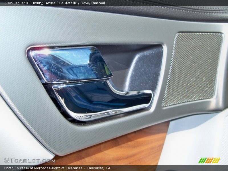 Azure Blue Metallic / Dove/Charcoal 2009 Jaguar XF Luxury