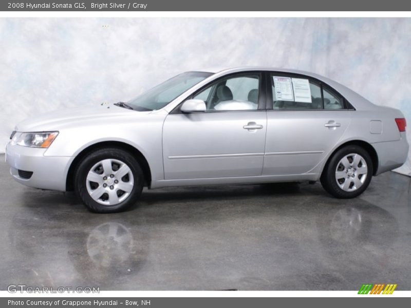 Bright Silver / Gray 2008 Hyundai Sonata GLS