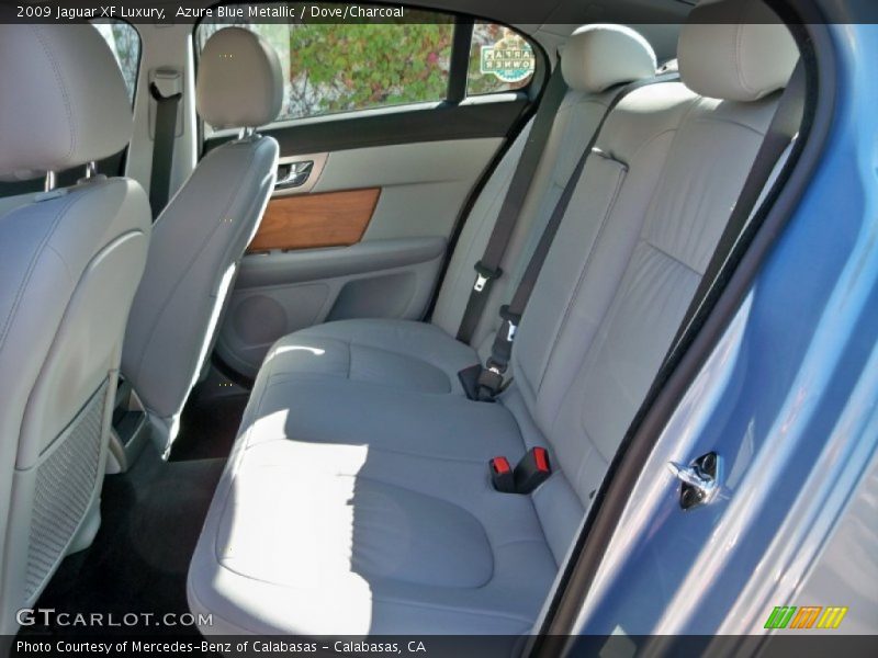 Azure Blue Metallic / Dove/Charcoal 2009 Jaguar XF Luxury