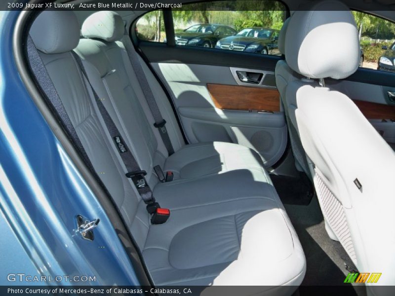 Azure Blue Metallic / Dove/Charcoal 2009 Jaguar XF Luxury