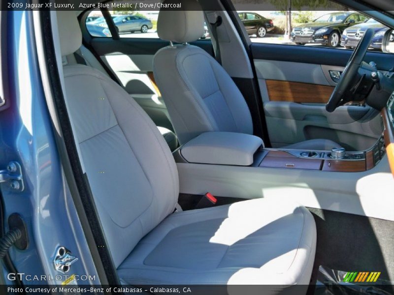 Azure Blue Metallic / Dove/Charcoal 2009 Jaguar XF Luxury