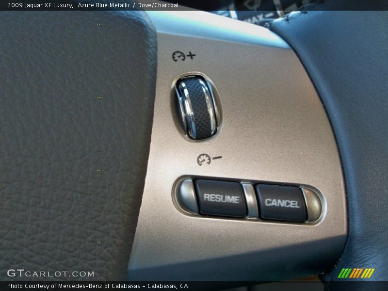 Azure Blue Metallic / Dove/Charcoal 2009 Jaguar XF Luxury