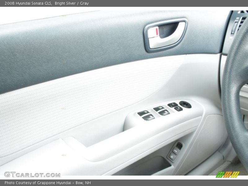 Bright Silver / Gray 2008 Hyundai Sonata GLS