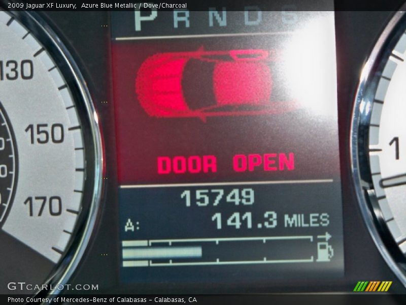 Azure Blue Metallic / Dove/Charcoal 2009 Jaguar XF Luxury