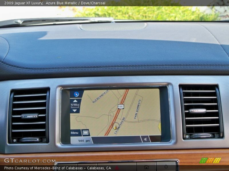 Azure Blue Metallic / Dove/Charcoal 2009 Jaguar XF Luxury