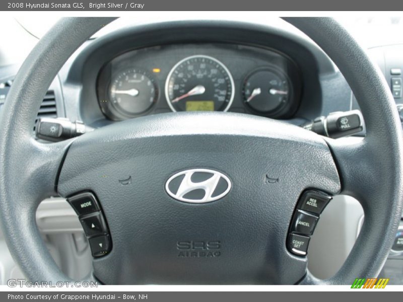 Bright Silver / Gray 2008 Hyundai Sonata GLS