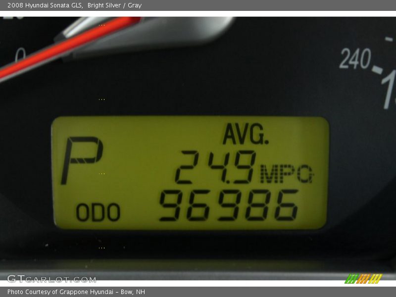 Bright Silver / Gray 2008 Hyundai Sonata GLS