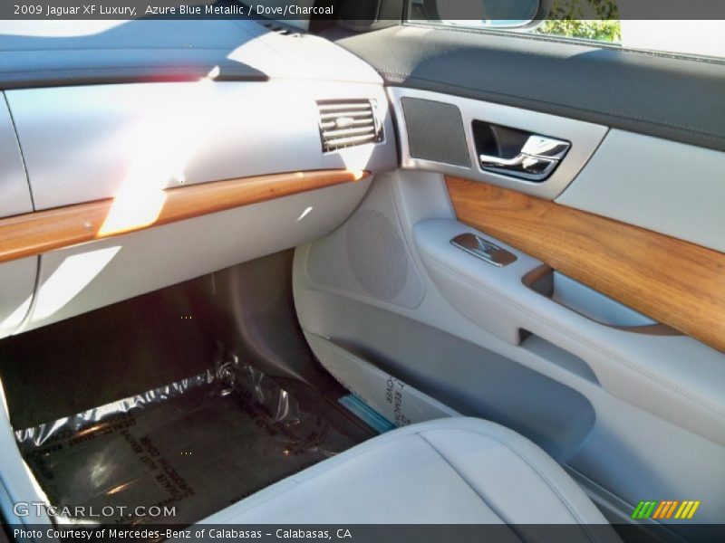 Azure Blue Metallic / Dove/Charcoal 2009 Jaguar XF Luxury