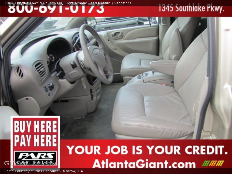 Light Almond Pearl Metallic / Sandstone 2002 Chrysler Town & Country LXi