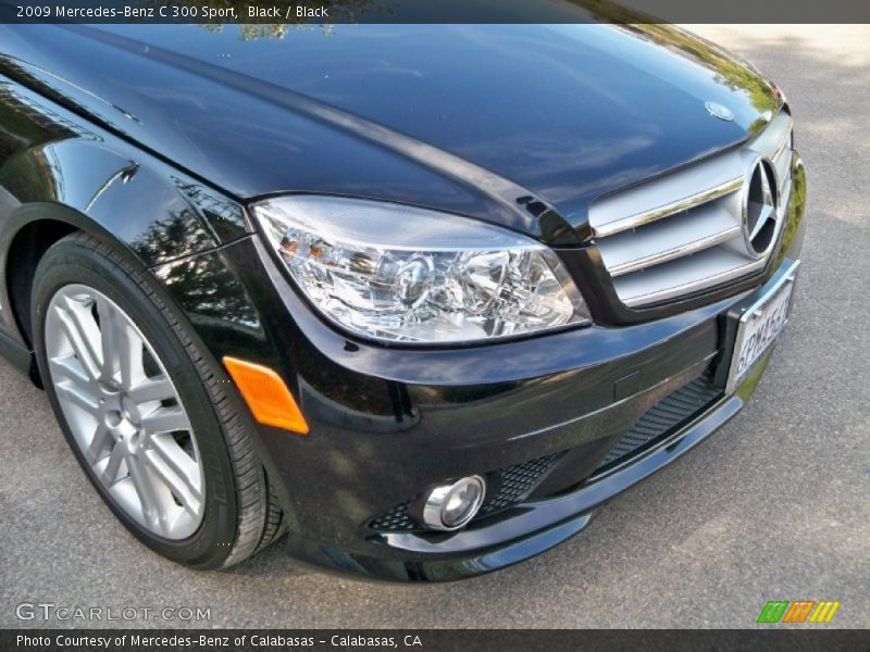Black / Black 2009 Mercedes-Benz C 300 Sport