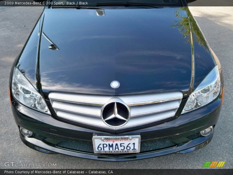 Black / Black 2009 Mercedes-Benz C 300 Sport