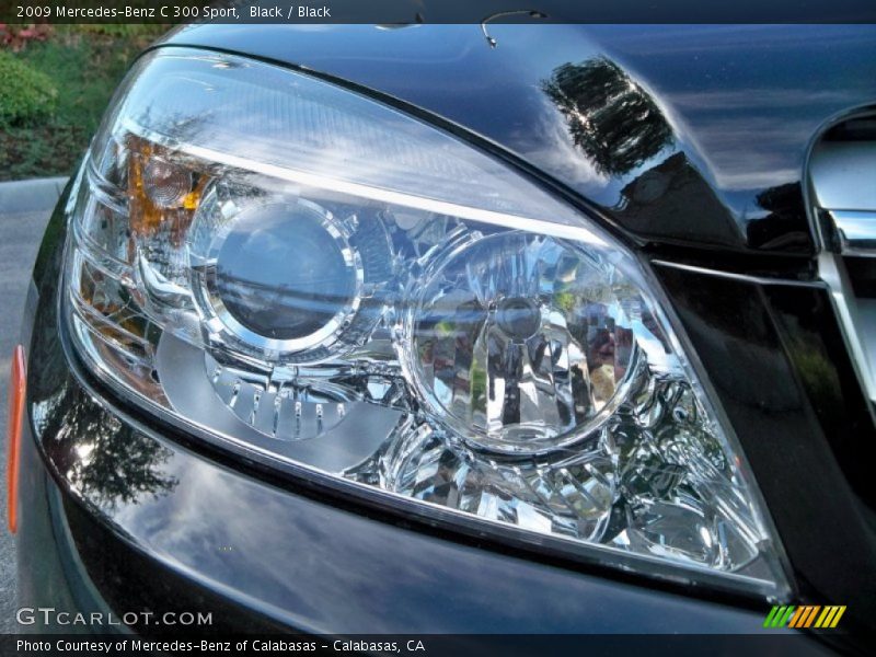 Black / Black 2009 Mercedes-Benz C 300 Sport