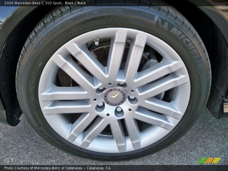 Black / Black 2009 Mercedes-Benz C 300 Sport
