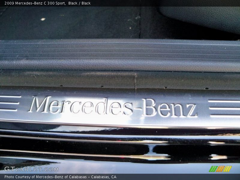 Black / Black 2009 Mercedes-Benz C 300 Sport