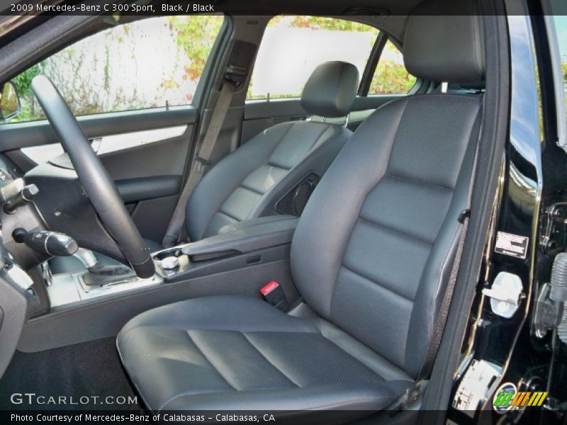 Black / Black 2009 Mercedes-Benz C 300 Sport