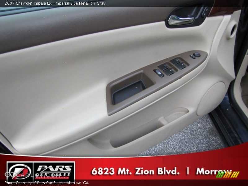 Imperial Blue Metallic / Gray 2007 Chevrolet Impala LS
