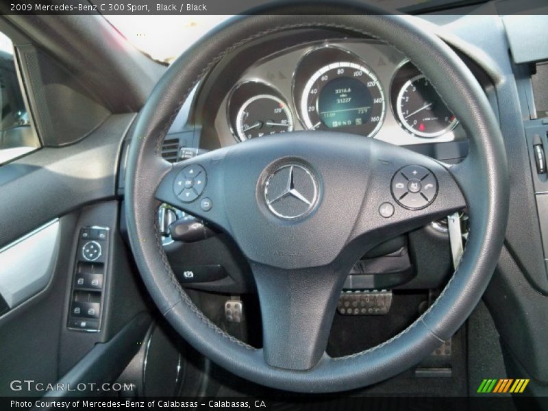 Black / Black 2009 Mercedes-Benz C 300 Sport
