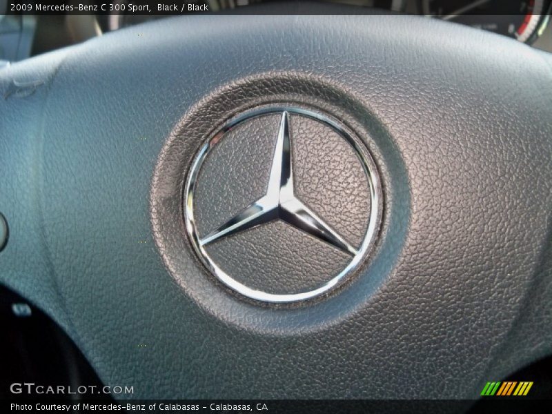 Black / Black 2009 Mercedes-Benz C 300 Sport