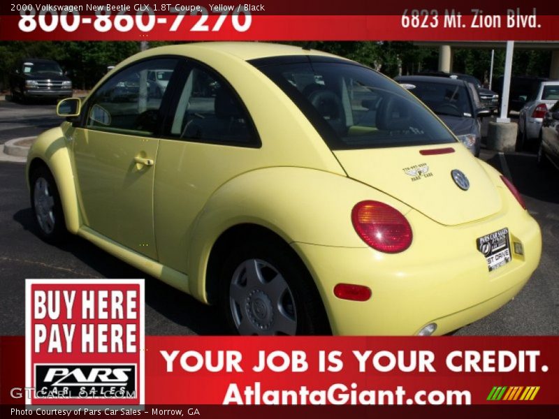 Yellow / Black 2000 Volkswagen New Beetle GLX 1.8T Coupe