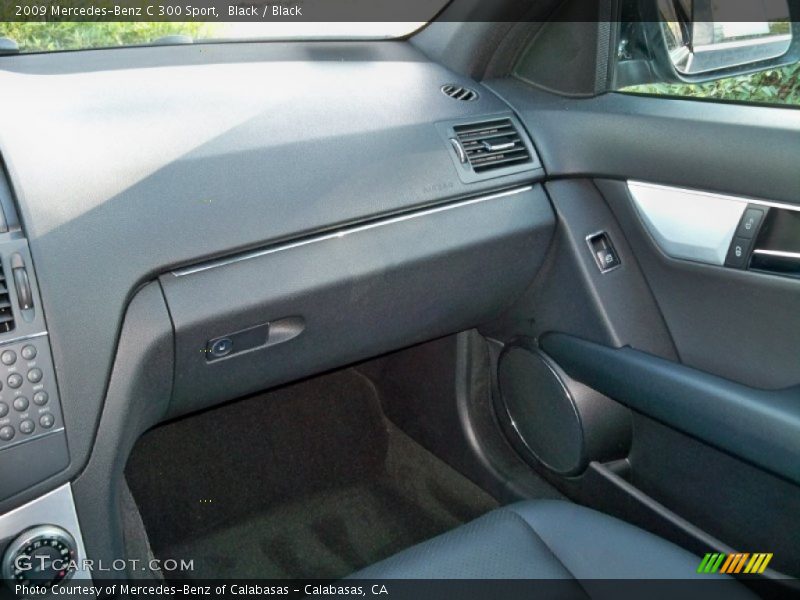 Black / Black 2009 Mercedes-Benz C 300 Sport