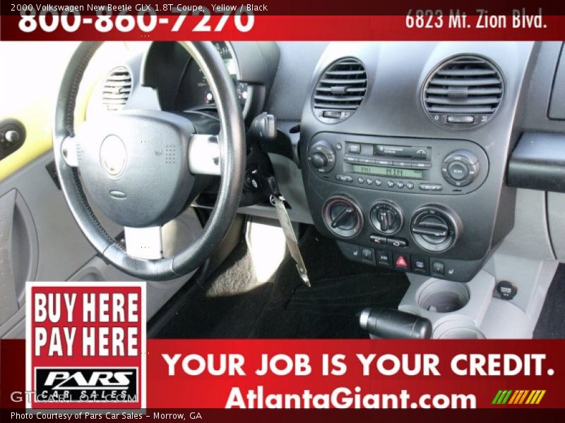 Yellow / Black 2000 Volkswagen New Beetle GLX 1.8T Coupe