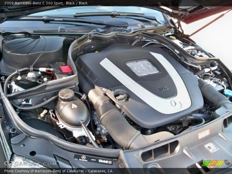 Black / Black 2009 Mercedes-Benz C 300 Sport
