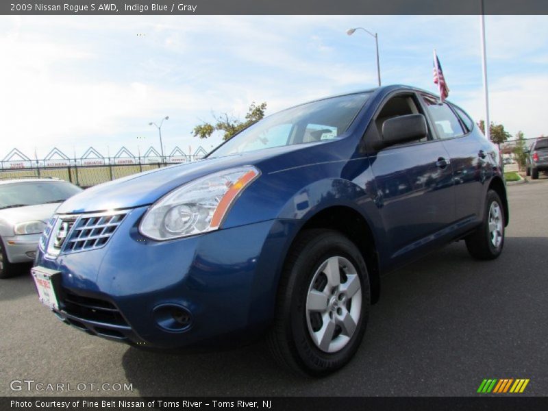Indigo Blue / Gray 2009 Nissan Rogue S AWD